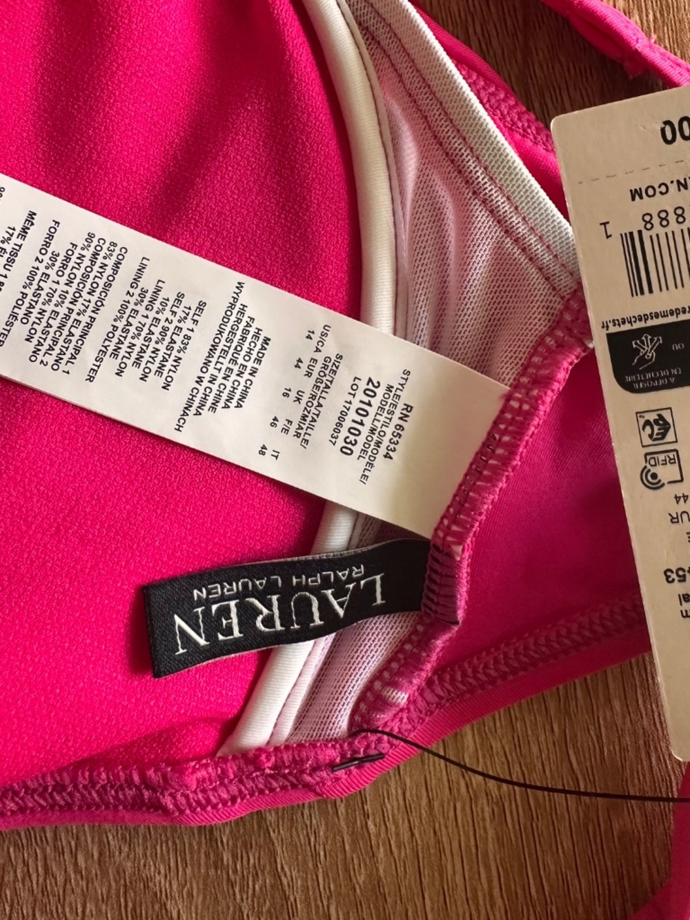 Lauren Ralph Lauren Pink Ruffle Bikini - Picture 8 of 11